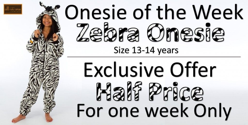 Onesie of the Week - Zebra Polar Fleece 