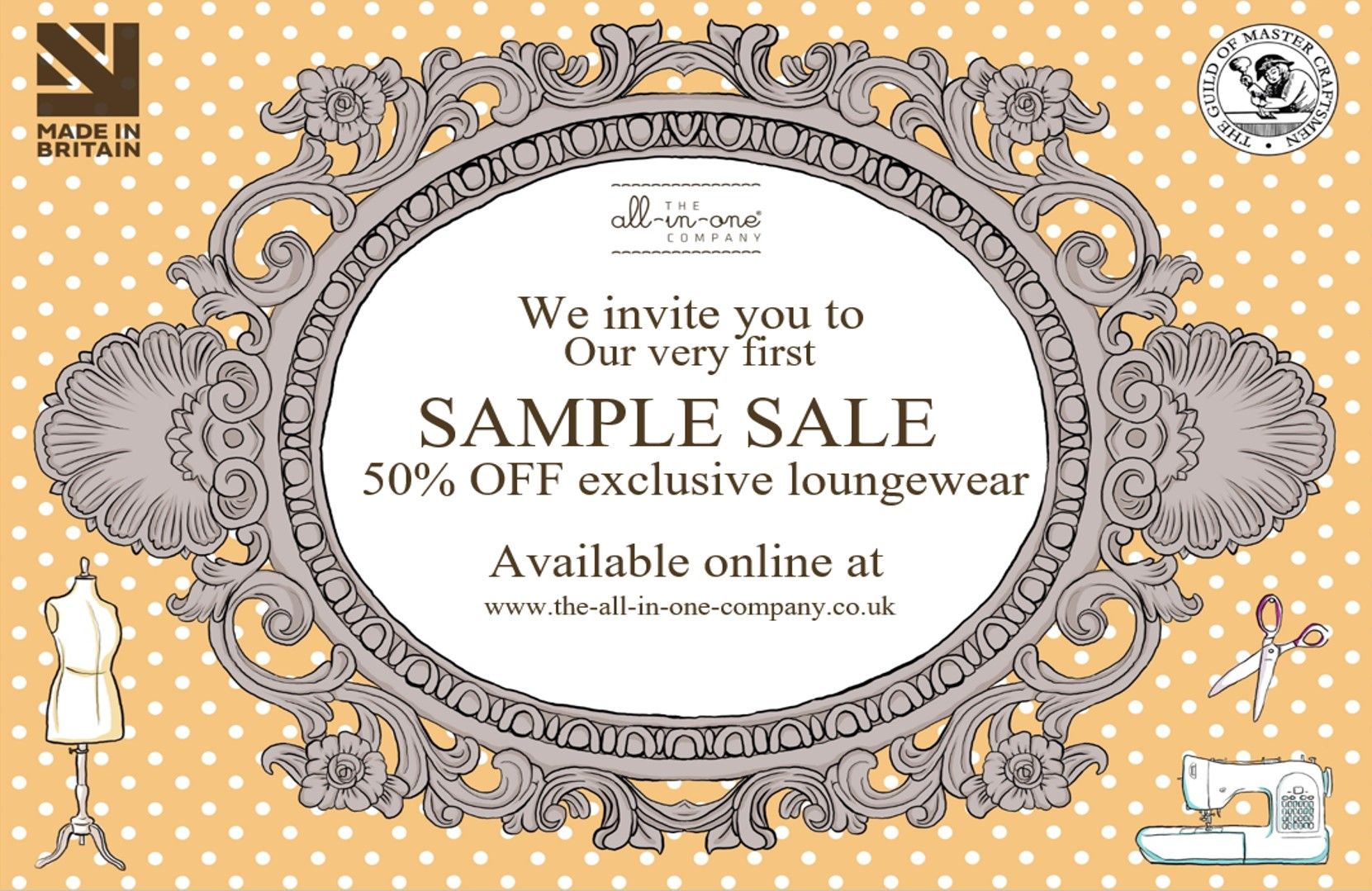 Sample Sale invite
