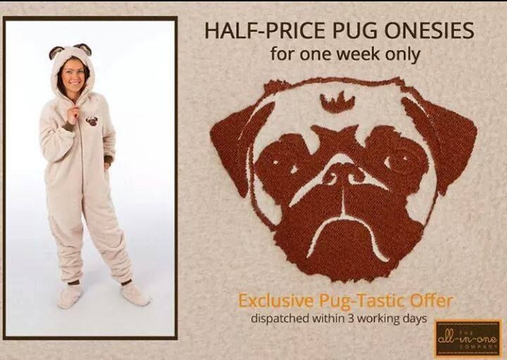 Pug Onesies Last Chance Exclusive Offer