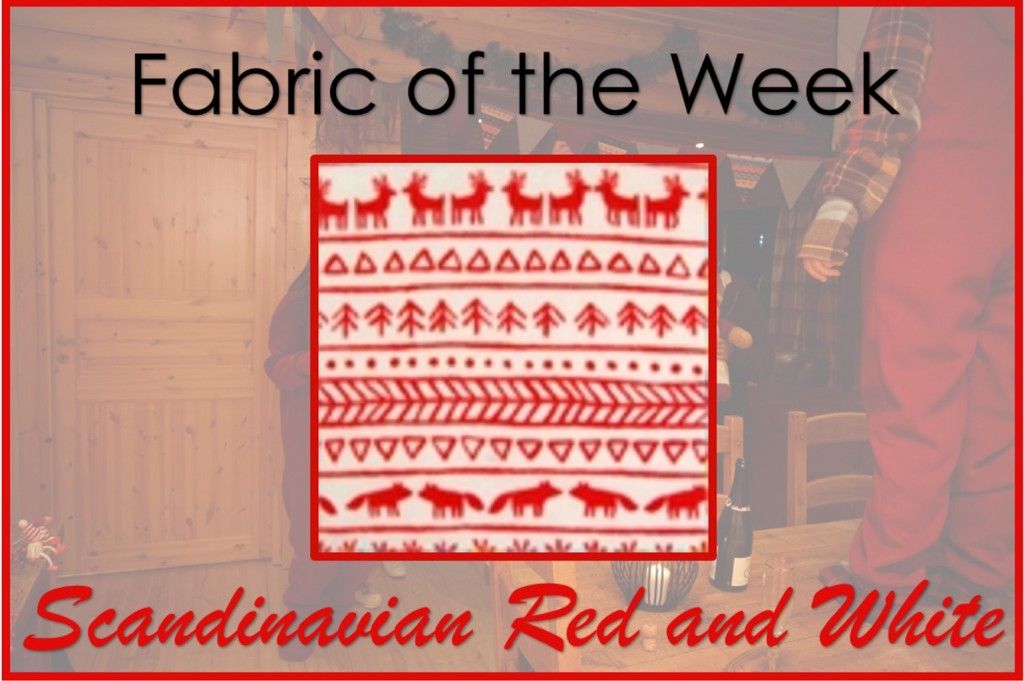 Fabric of the Week Scandinavian Red and Whte