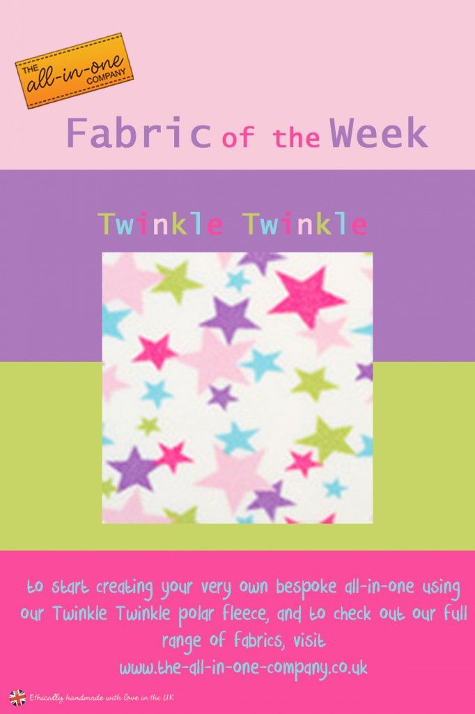 Onesie Fabric of the Week - Twinkle Twinkle Polar Fleece
