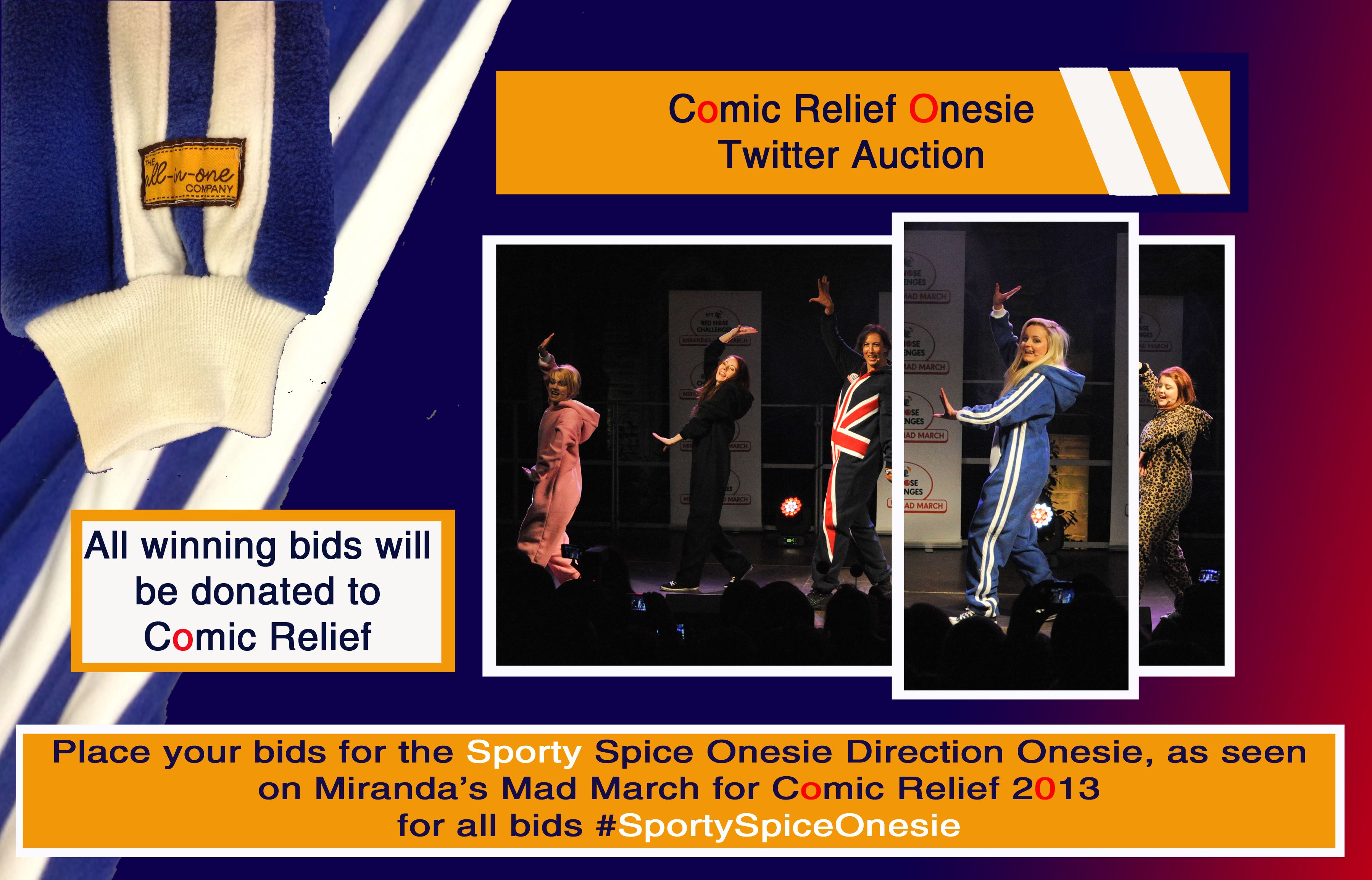Comic Relief Sporty Spice Twitter Auction