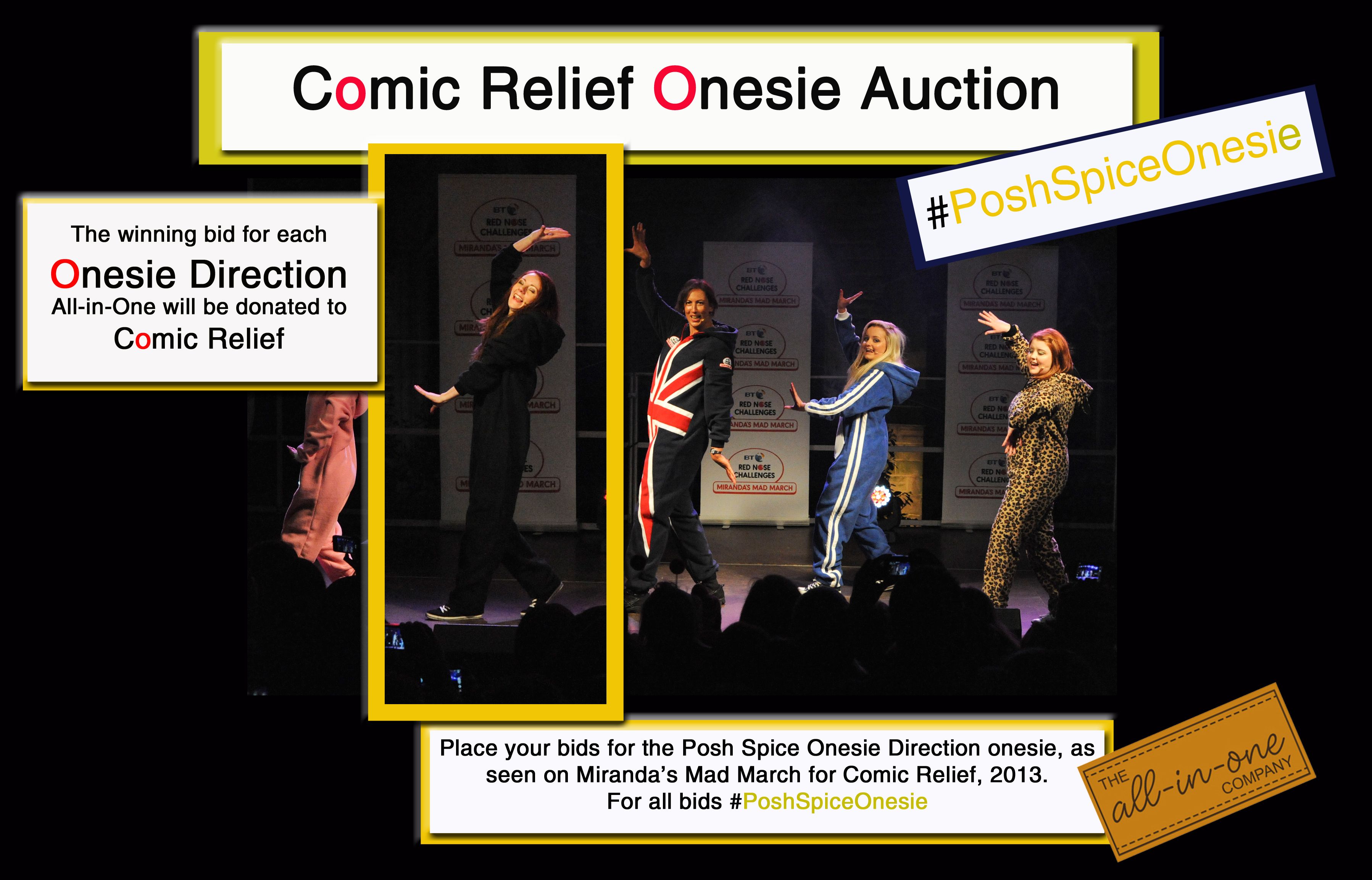 Comic Relief Twitter Auction - #PoshSpiceOnesie