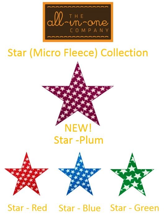 Onesie Fabrics: Star Plum Micro Fleece!