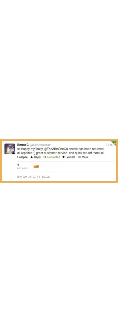 Emma's Onesie Tweet