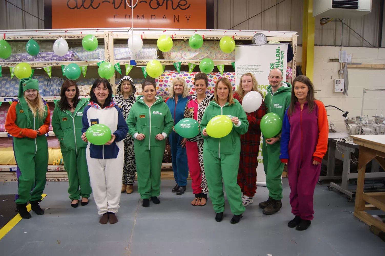 Onesie Fundrasing For Macmillan