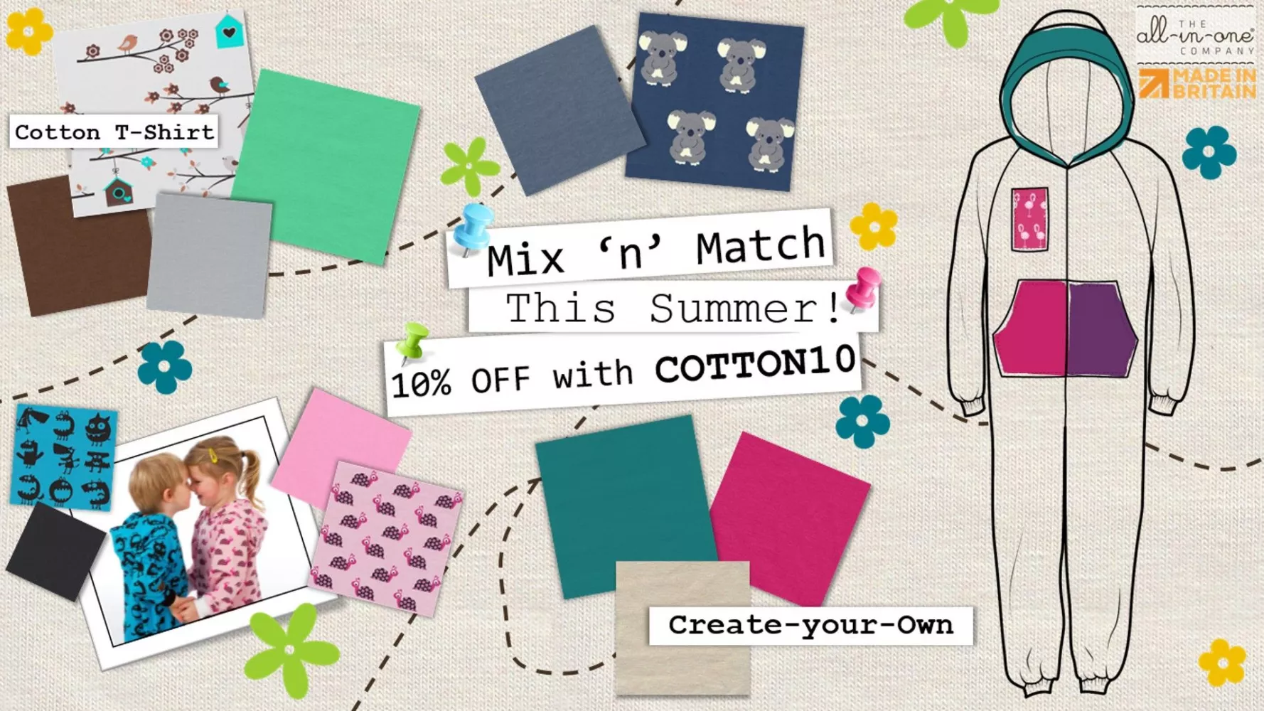 Cool for the Summer - 10% Off Cotton T-Shirt Create-your-Owns!