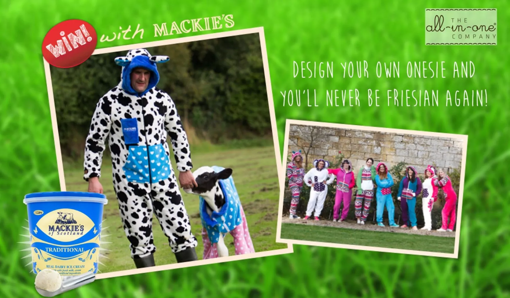 Get in the Onesie moo'd with Mackies!