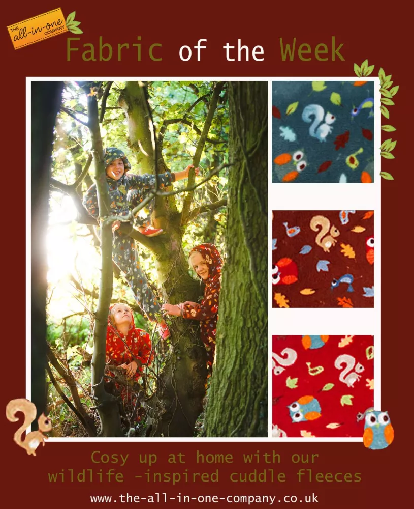 Cosy up with our Onesie Fabric of the Week