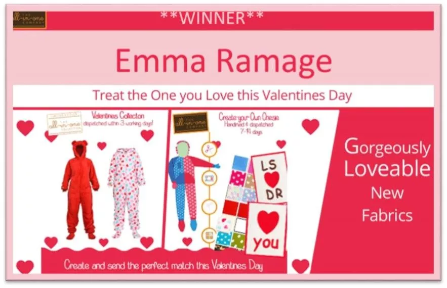 Onesie Winner: Valentine Competition