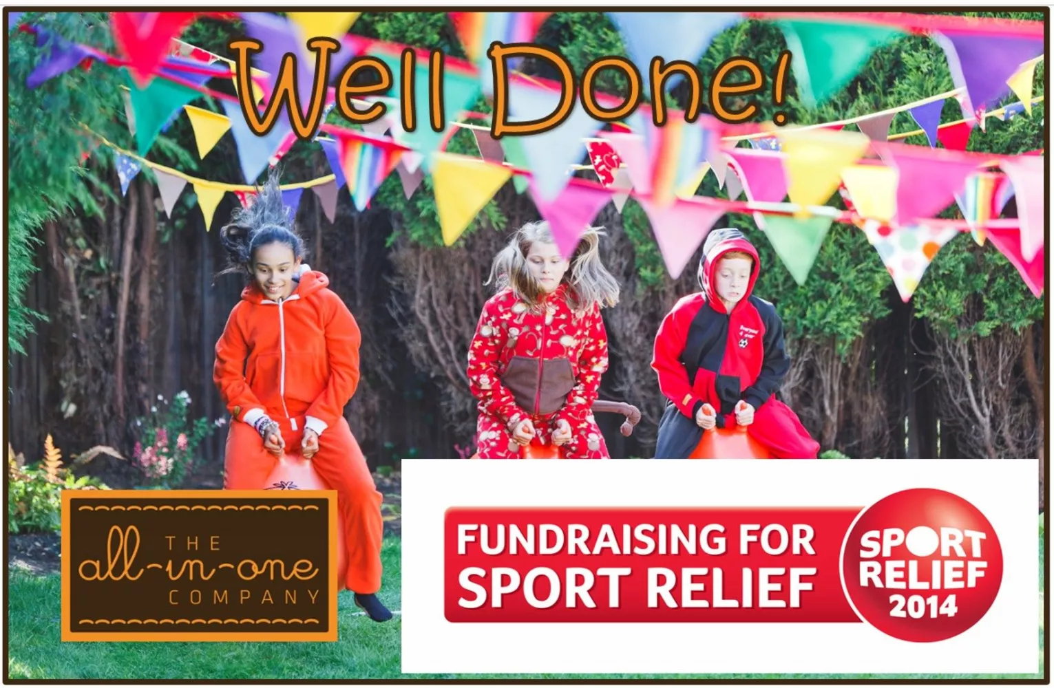 Onesie Well Done's for Sport Relief