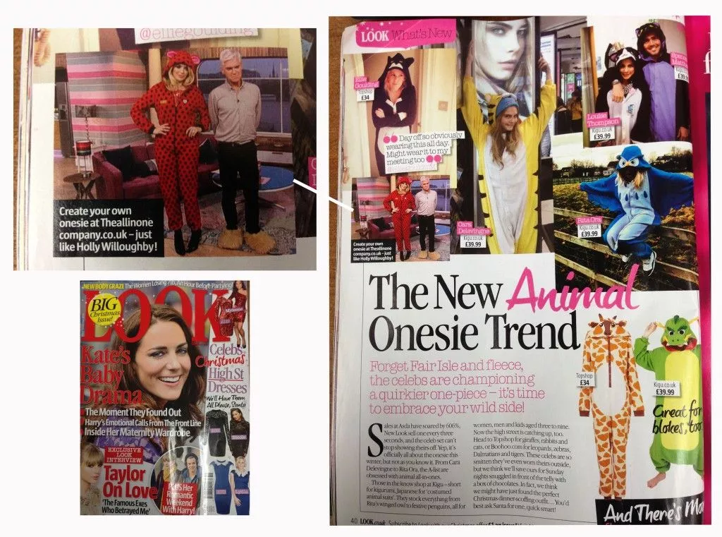 Look Magazine feature Holly Willoughby in her Ladybird All-in-One