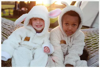 Lambskin cuddle all in one featured in Rock Paper Scissors magazine