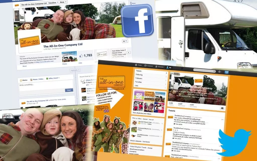Our onesie twitter and facebook have set up camp (and caravan) for Fathers Day