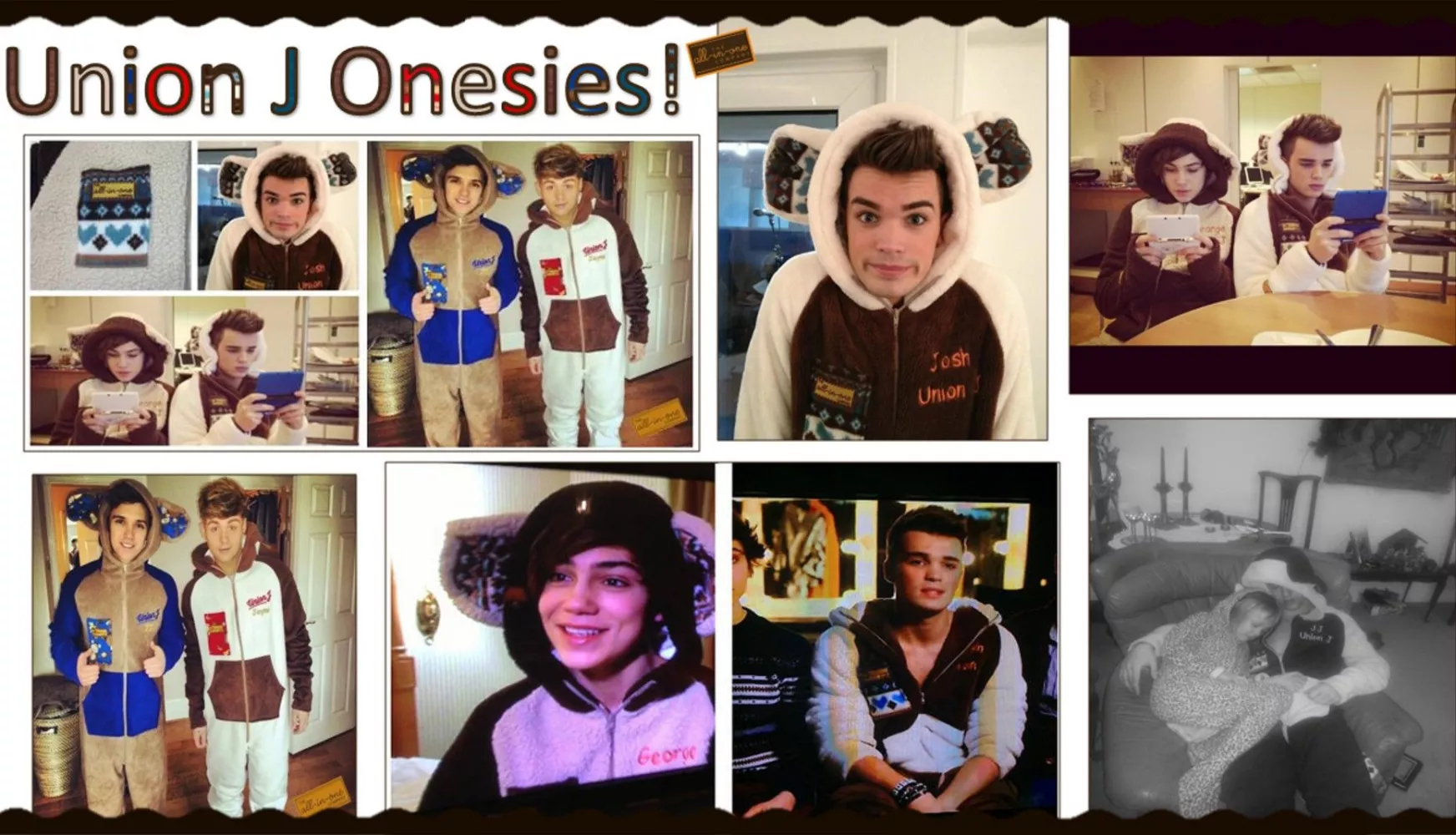 Union J Onesies - Back by Popular Demand