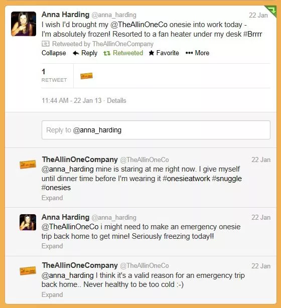 Capital FM's Anna Harding may need an emergency Onesie trip back home