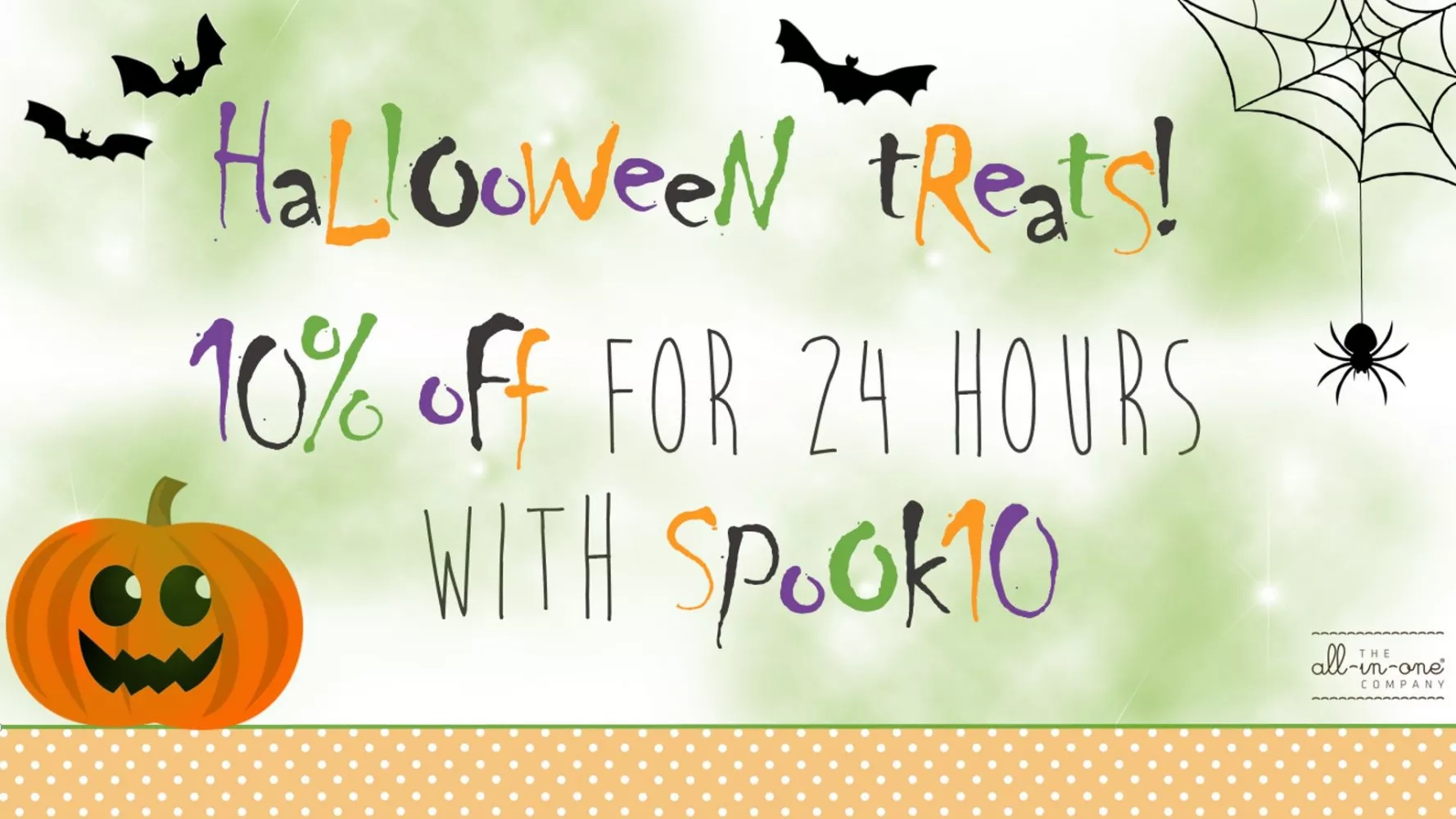 SpOoKy Savings - 10% Off for 24 hours