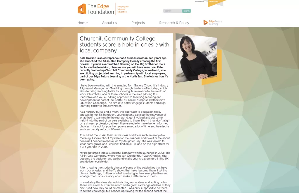 Churchill Community College team up with The All-in-One Co