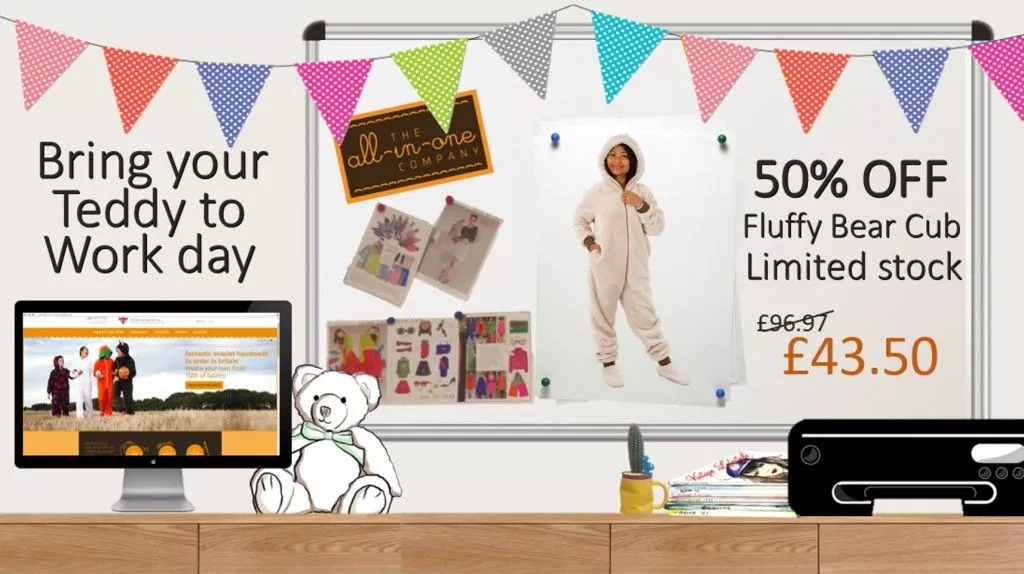 Bring your Teddy to work Day - 50% Off