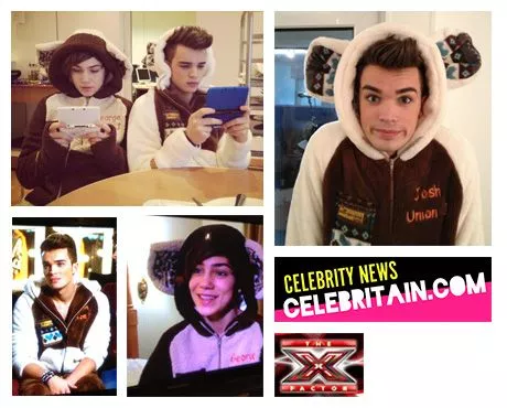 Union J onesies feature on X-Factor & Celebritain