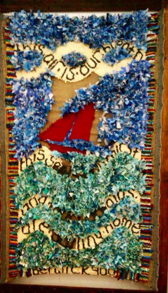 Offcut Rug Celebrating 900 Years of Berwick