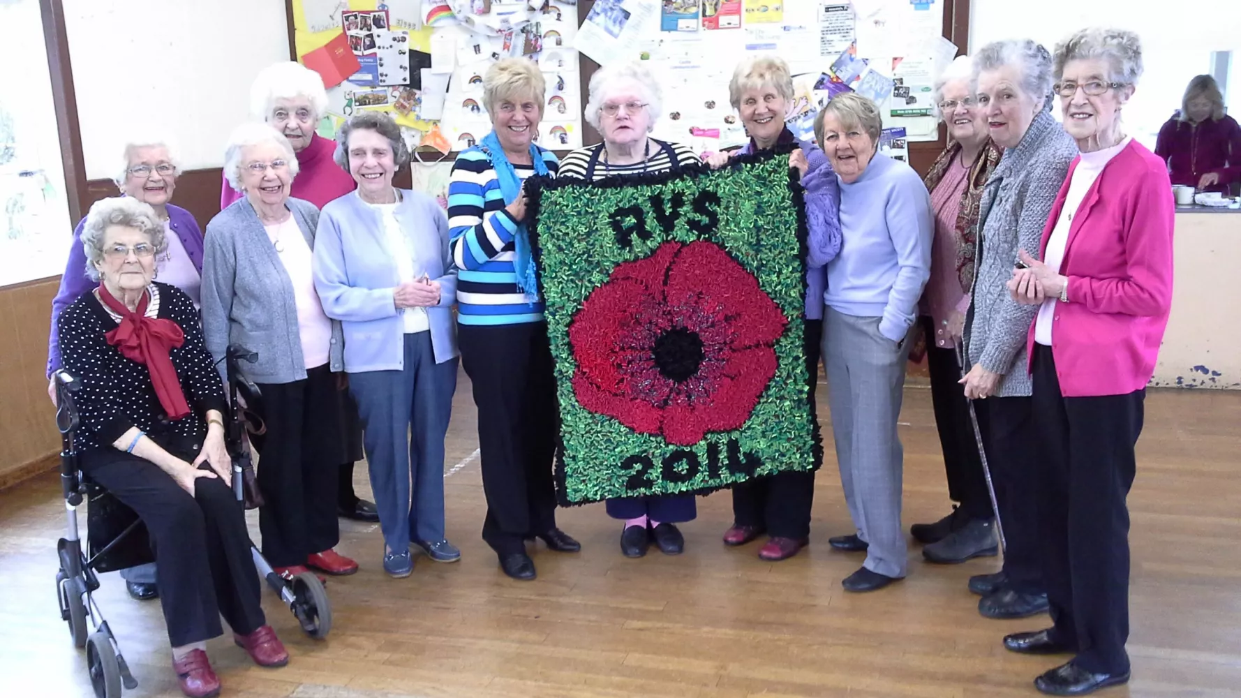 Offcut Proggy Mat to commemorate WW1