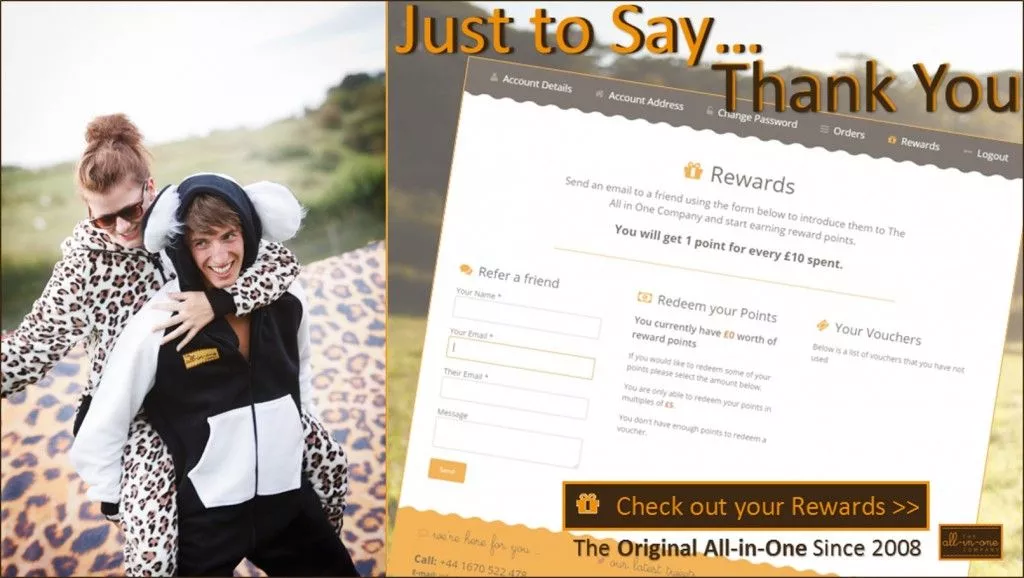 Onesie Loyalty Points - Just to say Thank You