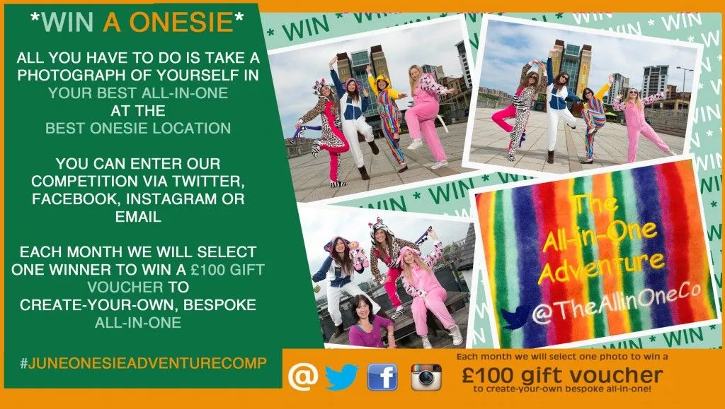 Last chance to enter June's Onesie Adventure Competition