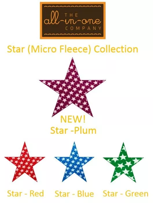 Onesie Additions in The Star Micro fleece Collection!