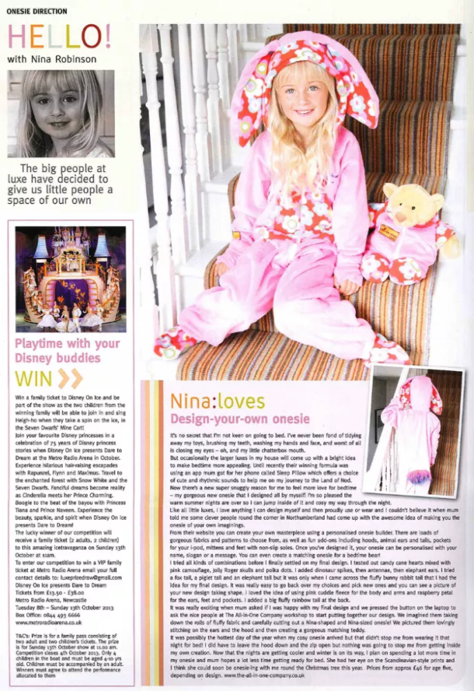 Little LUXE Nina:Loves - Design your own Onesie