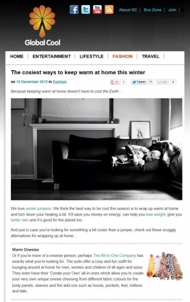 'The Cosiest Ways to Keep Warm this Winter.'