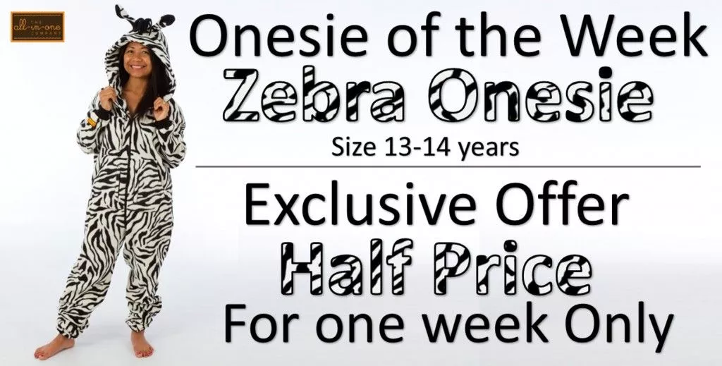 Onesie of the Week - Zebra Polar Fleece