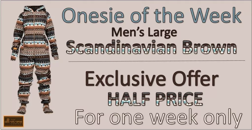 Onesie of the Week - Men's Scandinavian Brown