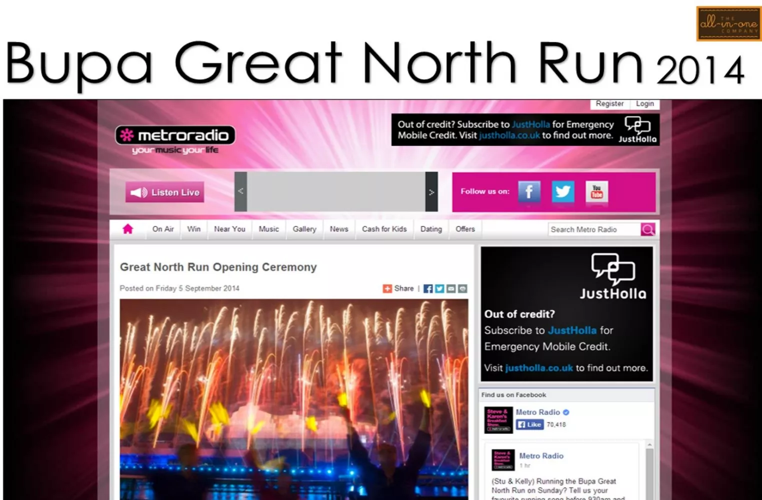 Onesie Bupa Great North Run