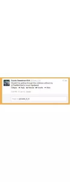 Onesie Review: @Courtz_S_K tweets about their Onesie