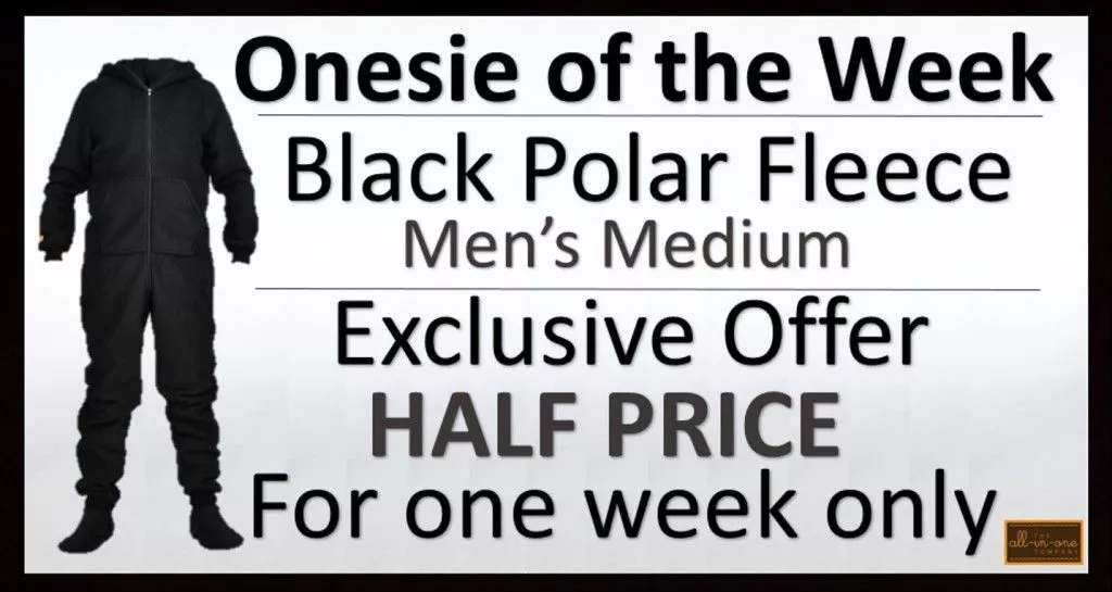 Onesie of the Week - Black Polar Fleece