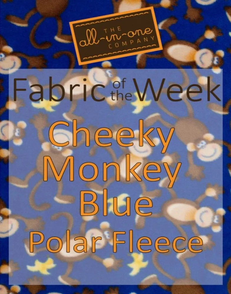 Fabric of the Week - Cheeky Monkey Blue