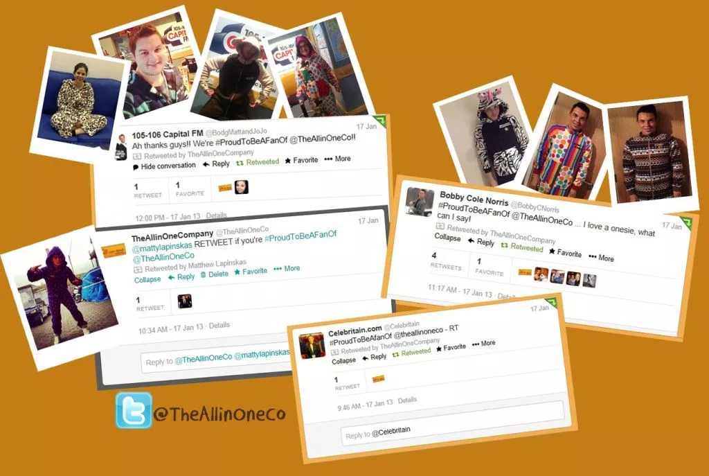 Onesie Twitter: #ProudToBeAFanof The All-in-One Company Onesies