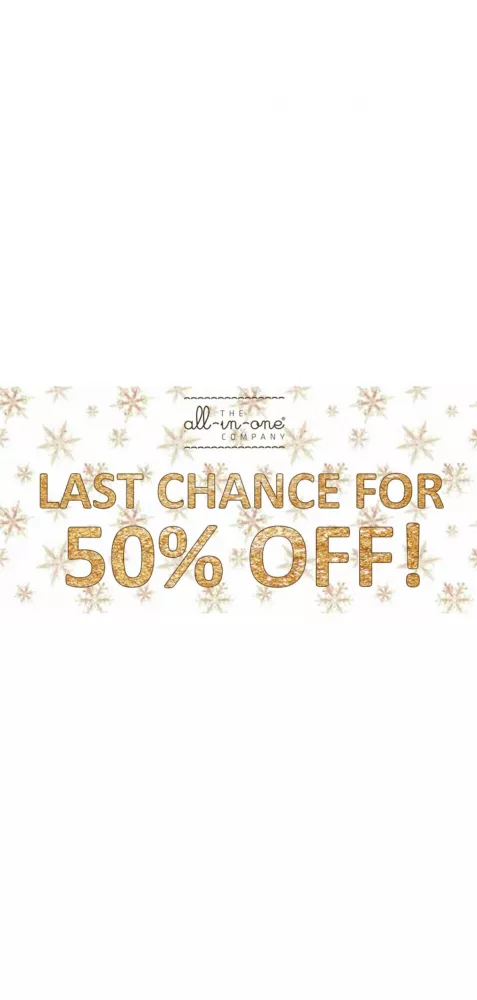 Last Chance for 50% Off!