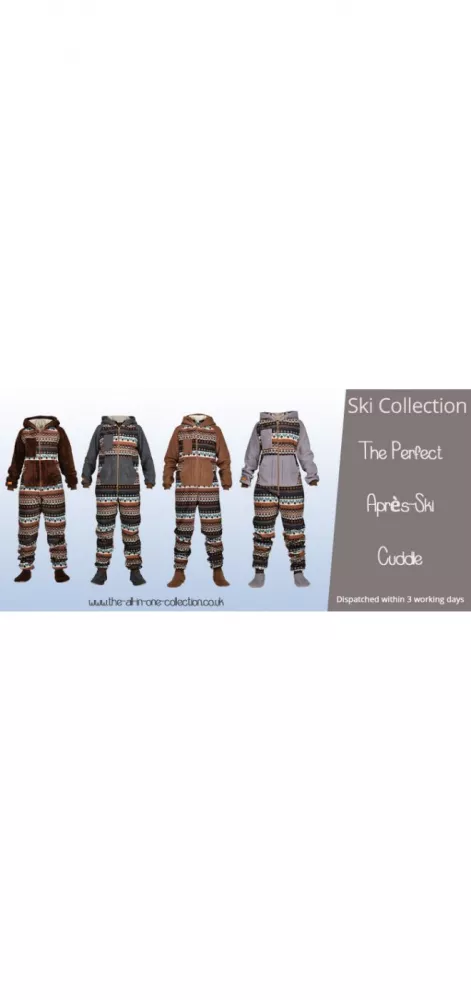 Onesie Snuggles for Skiing