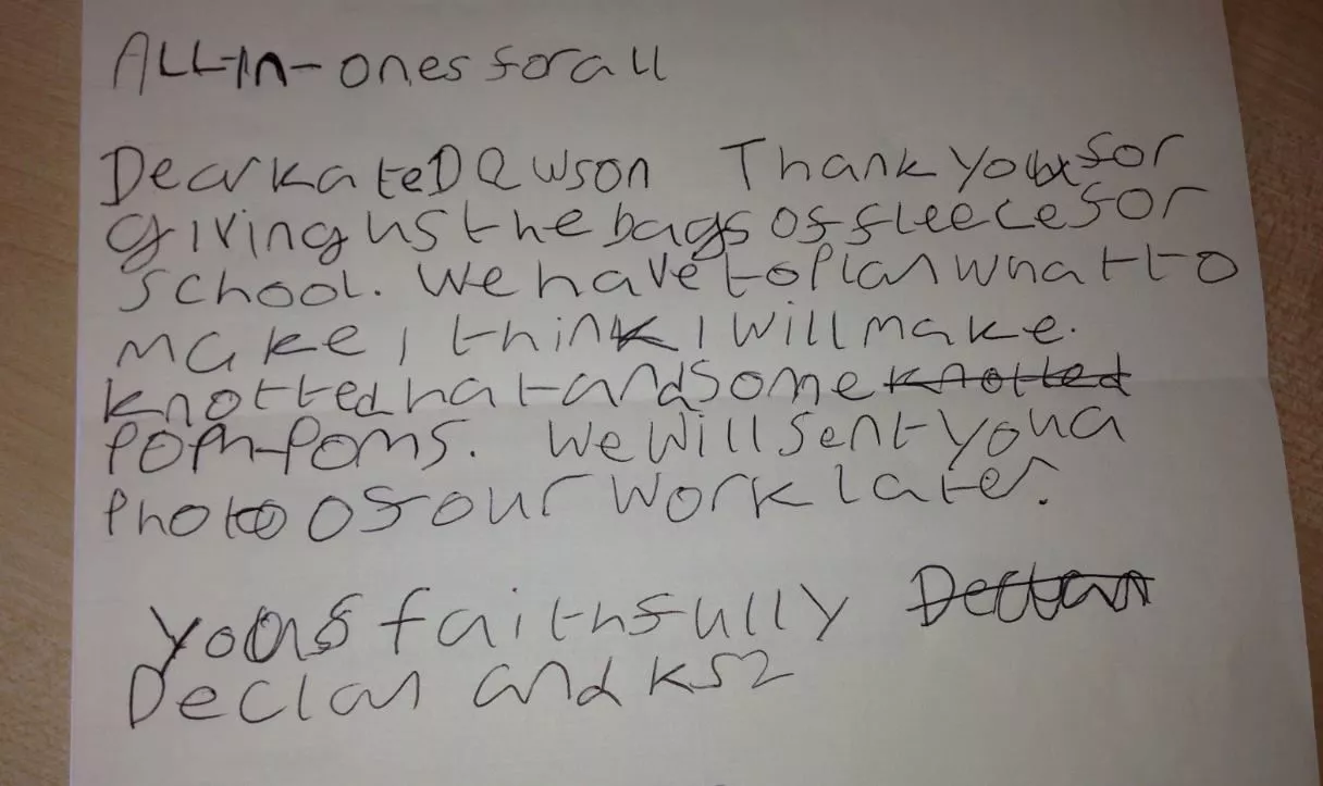 Onesie Off Cuts - Adorable Little Letter