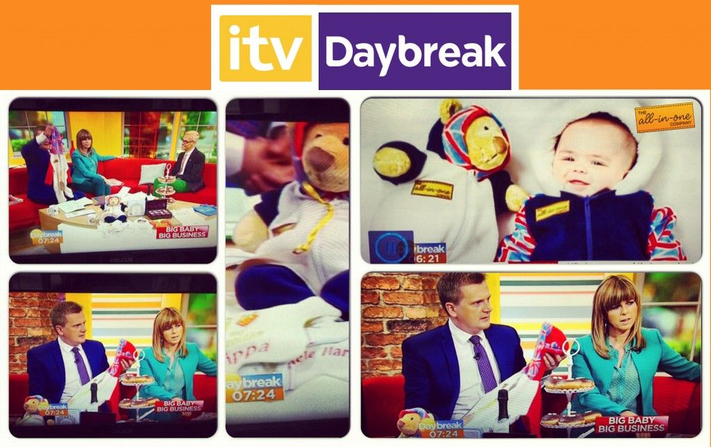 Our Royal Baby Onesie features on ITV's Daybreak