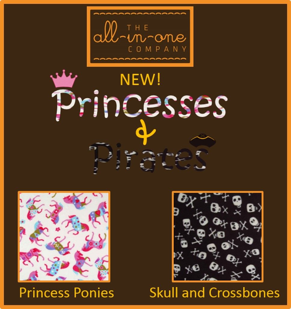 Onesie Fabrics: Princesses and Priates!