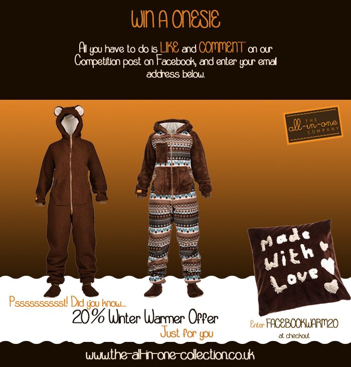 Onesie Competition: Win £100 to Spend at The All-in-One Co!