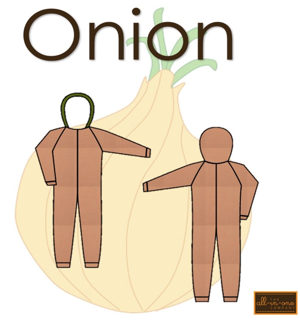 Onion Onesie by The All-in-One Company
