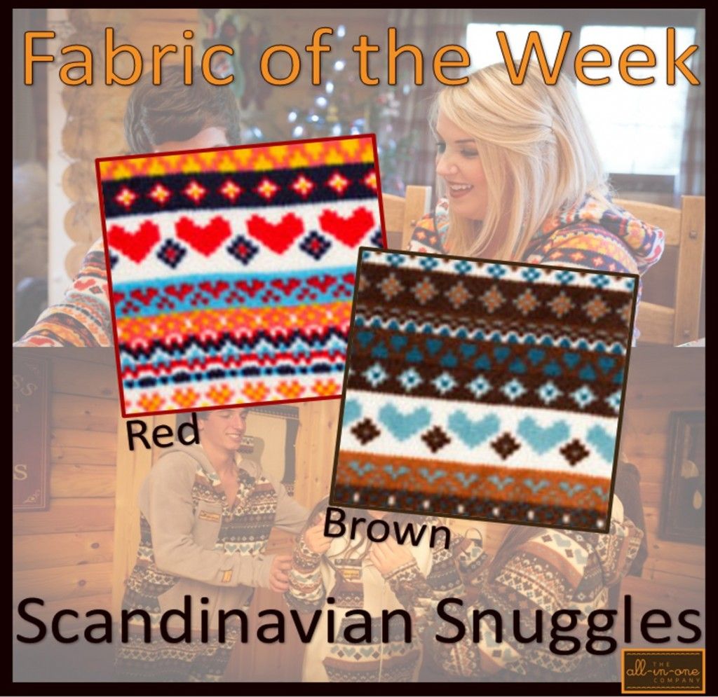 Onesie Fabric of the week - Scandinavian Snuggles