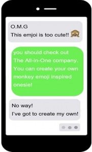 How to: Create-your-Own Monkey Emoji Onesie