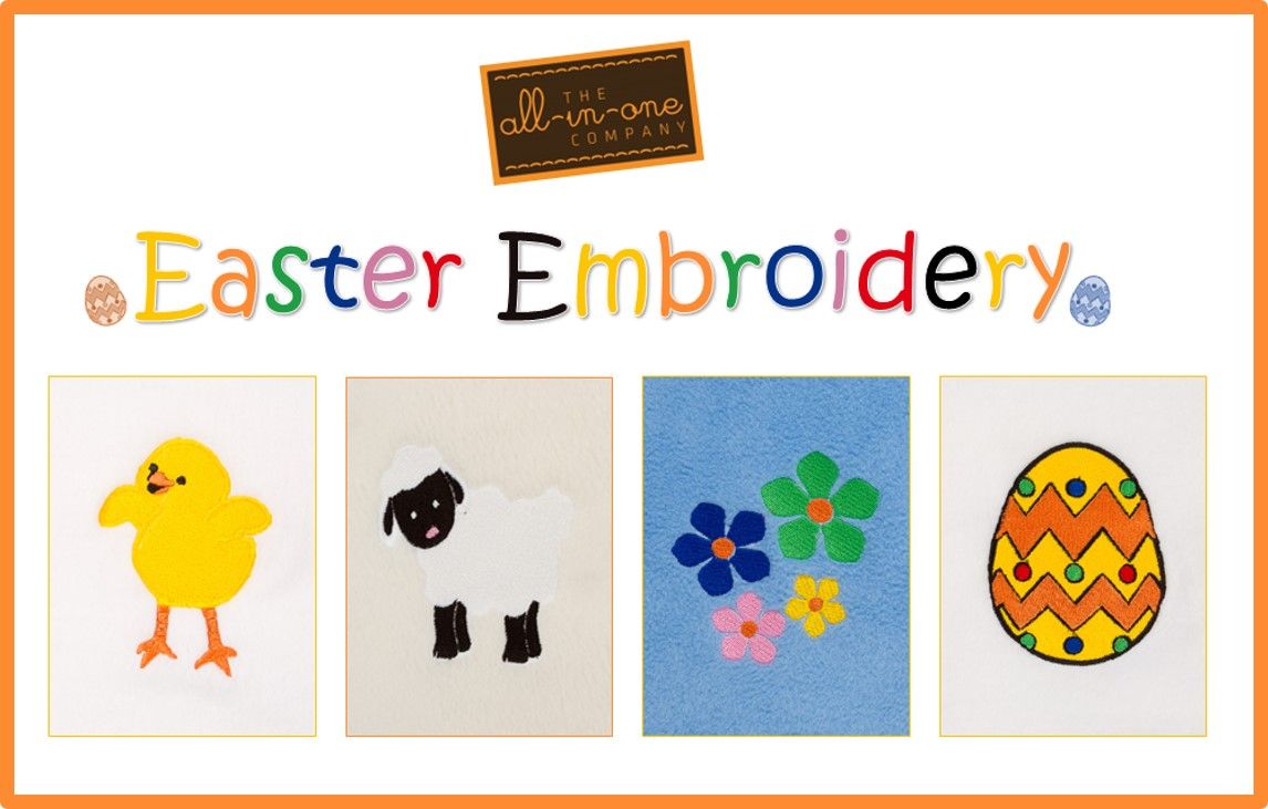 Onesie Embroidery; Eggciting Easter!