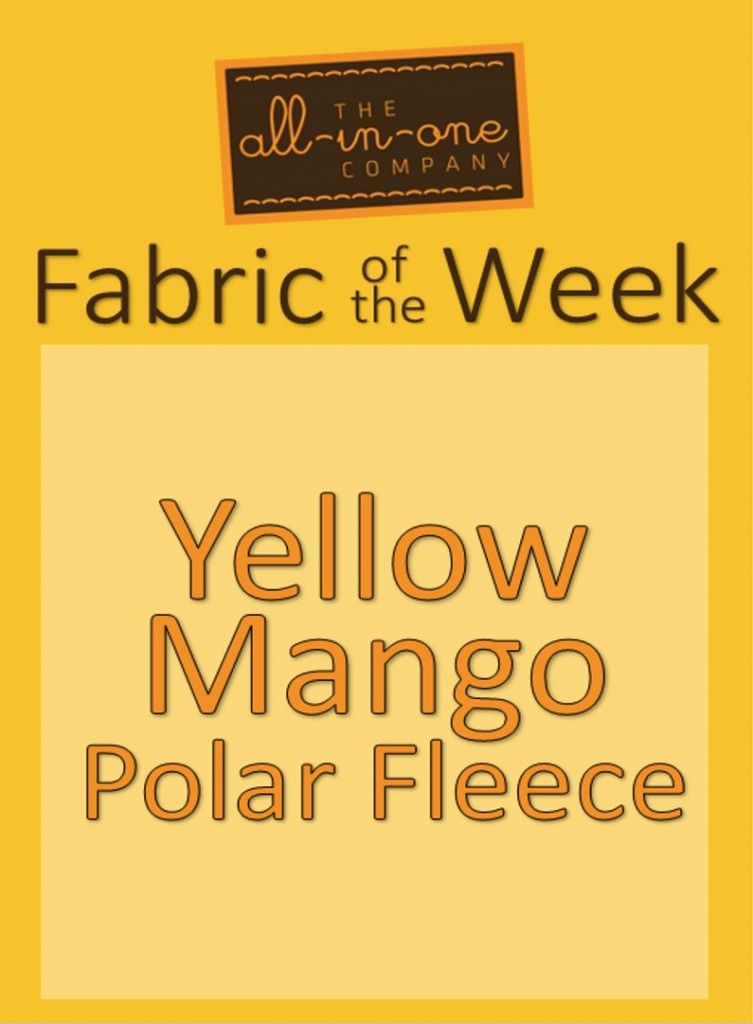 Fabric of the Week - Yellow Mango 