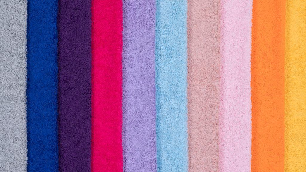 The All-in-One Company Terry Towelling fabric range in all colours of the rainbow